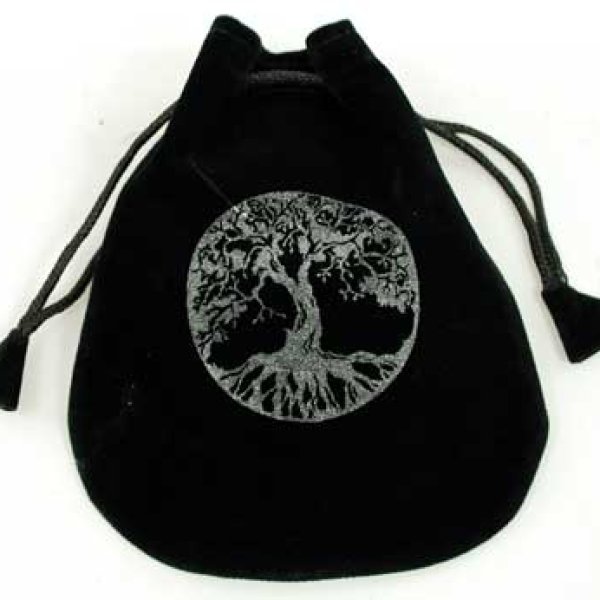 Tree of Life Velveteen Bag