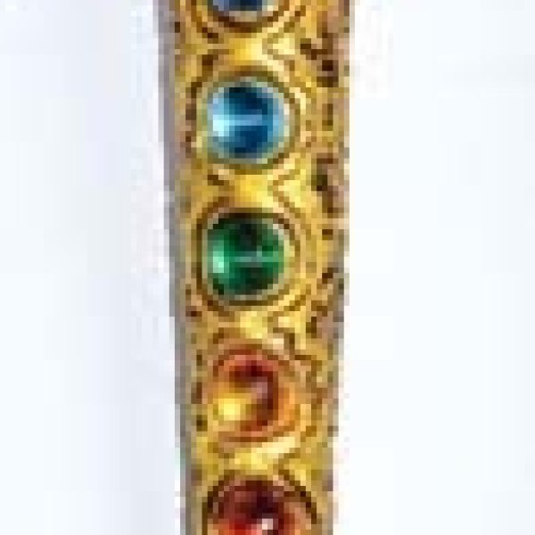 8 1/2" Ball & Chakra Stones wand