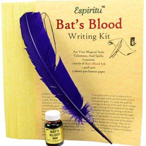 Bats Blood writing kit