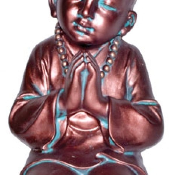 9" Praying Monk