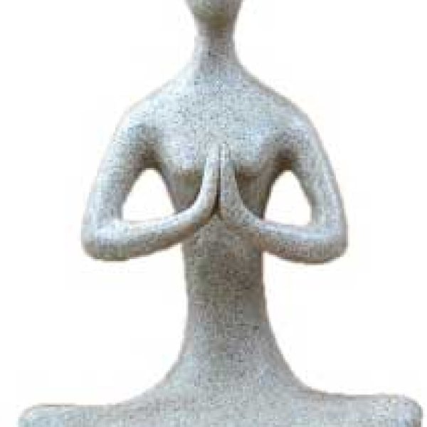 8" Meditative Yoga Goddess sandstone