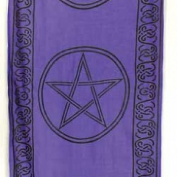 Three Pentagrams curtain pair 18" x 72"