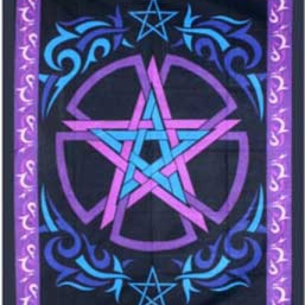 58" x 82" Celtic Pentagram tapestry